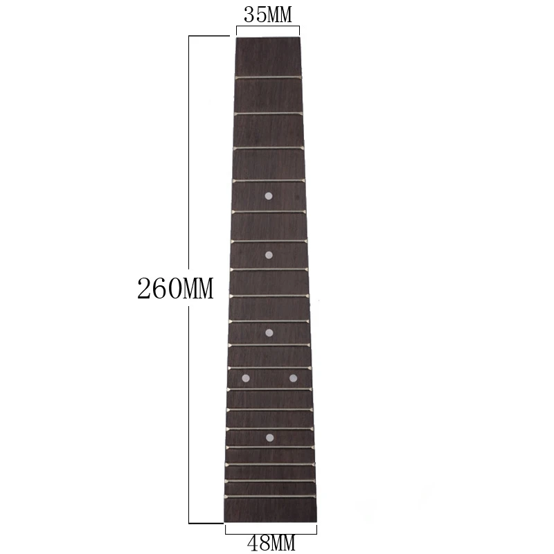 

10Pcs Ukulele Fingerboard 24 Concert 18 Fret Fingerboard Rosewood UK Guitar Fretboard Replacement for Ukulele