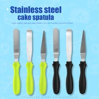 xyj stainless steel baking tool 3pcs set cake spatula cake spatula butter cream icing frosting knife kitchen pastry decorating