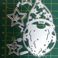 christmas decoration stencil embossing die craft cutting dies diy metal silver paper card santa