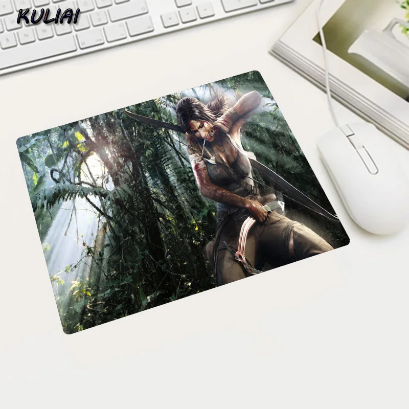 XGZ резиновые игровые обои Коврик для мыши 22X18 25X20 29X25 см нескользящий плеер Tomb Raider