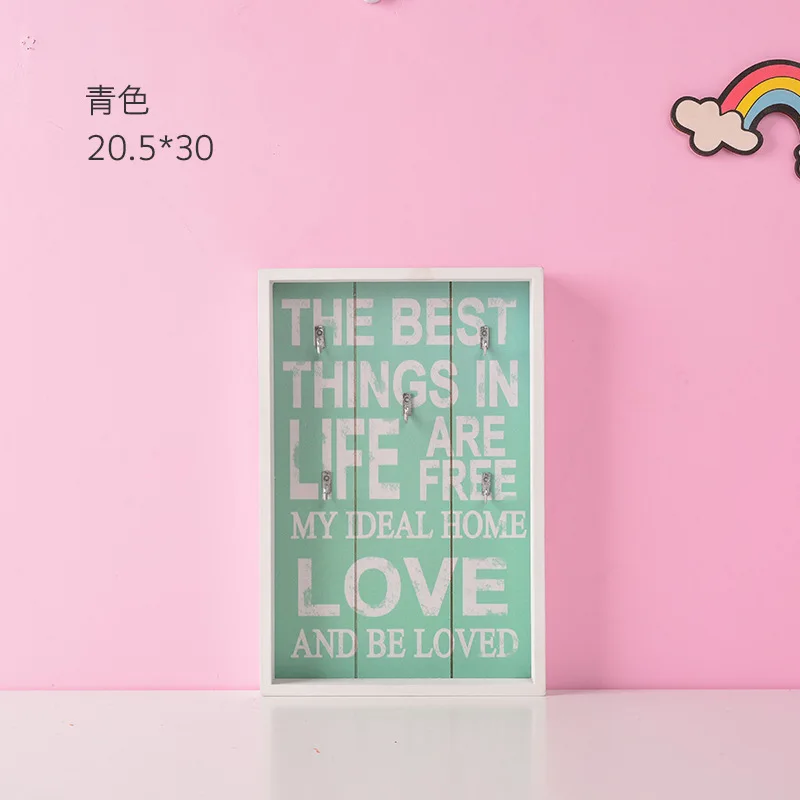 Креативная настенная деревянная полка в скандинавском стиле для дома|Крючки и