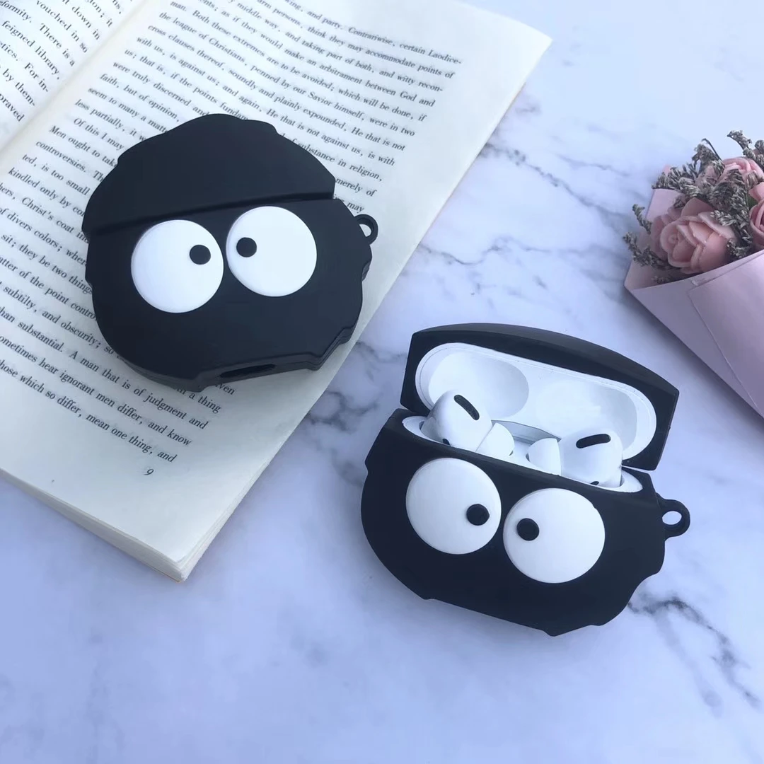 3D чехол для наушников Airpods Pro силиконовый Мультяшные наушники с котом/Earpods Apple Air pods