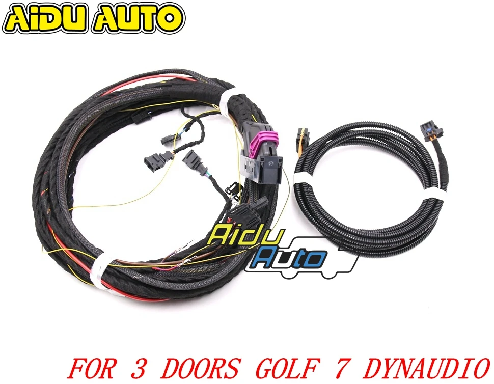 Установка проводного Кабеля для VW 3 DOORS VER Golf 7 MK7 Dynaudio Sound System|Кабели адаптеры и