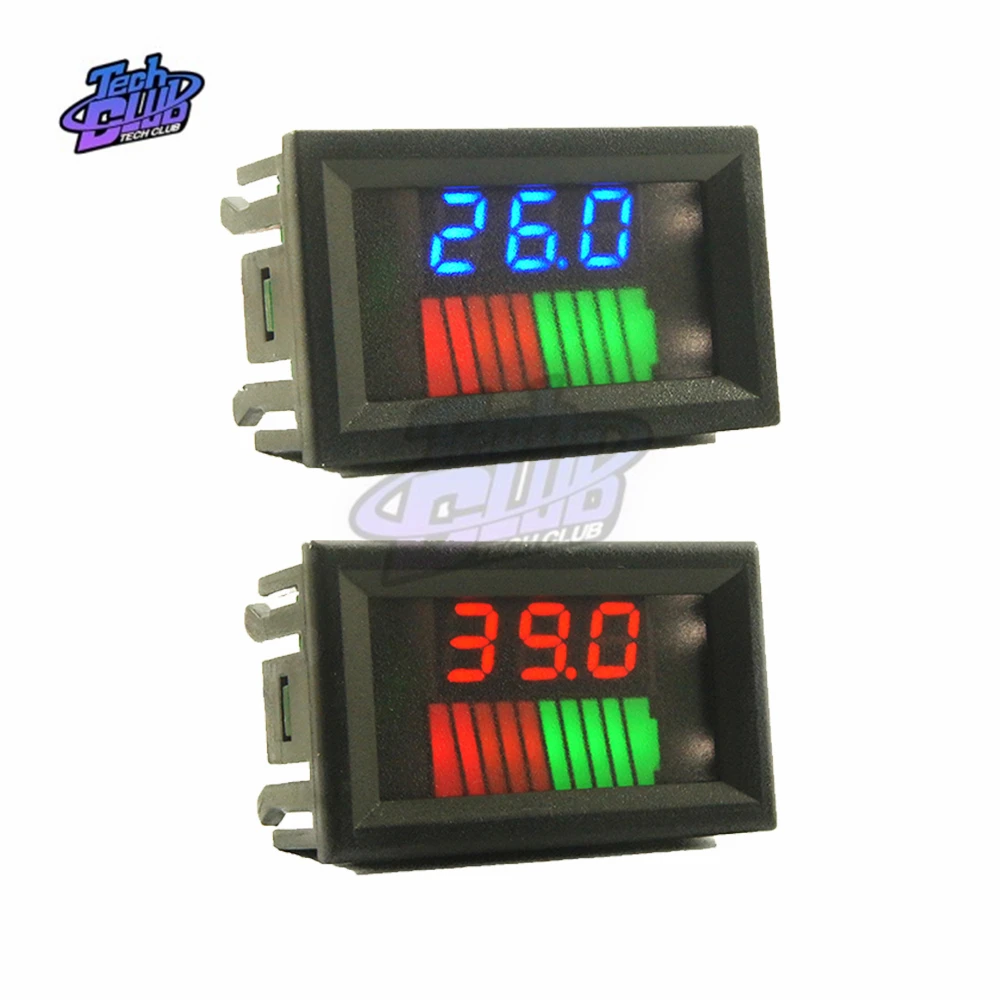 10-сегментный индикатор уровня батареи светодиодный двойной дисплей измеритель