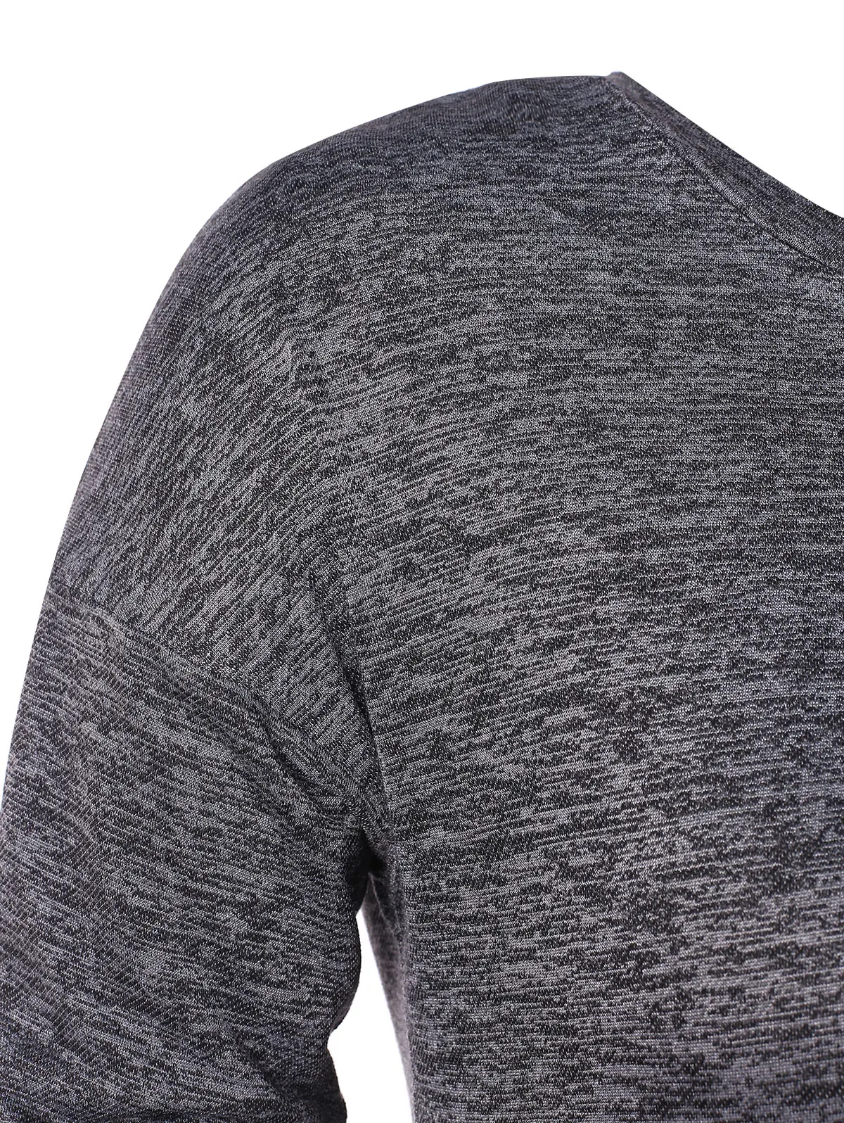 Большие размеры с принтом манжеты серая футболка длинными рукавами круглый