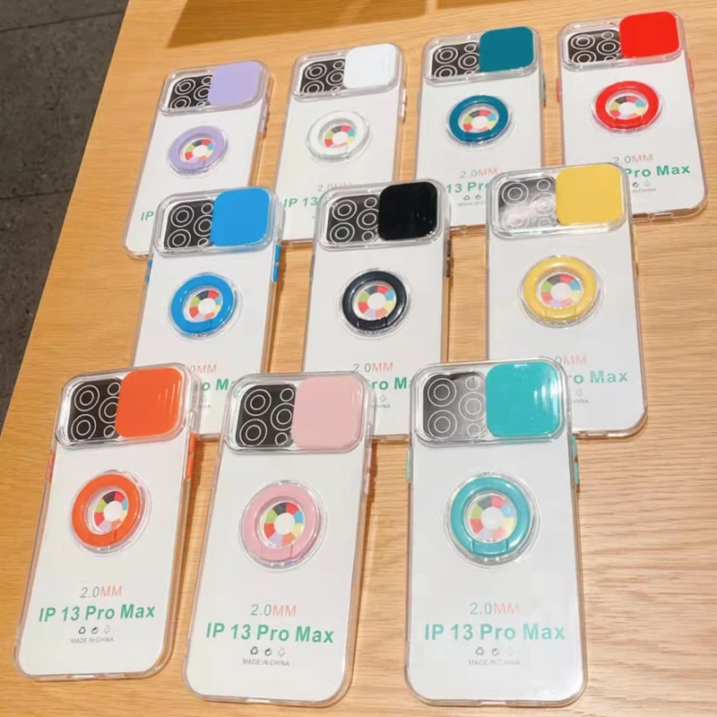

Camera Lens Phone Case on For iPhone 11 12 13 Pro Max 8 7 Plus XR XsMax X 12pro 13 mini 13pro Covers Cases Ring Holder Stand new