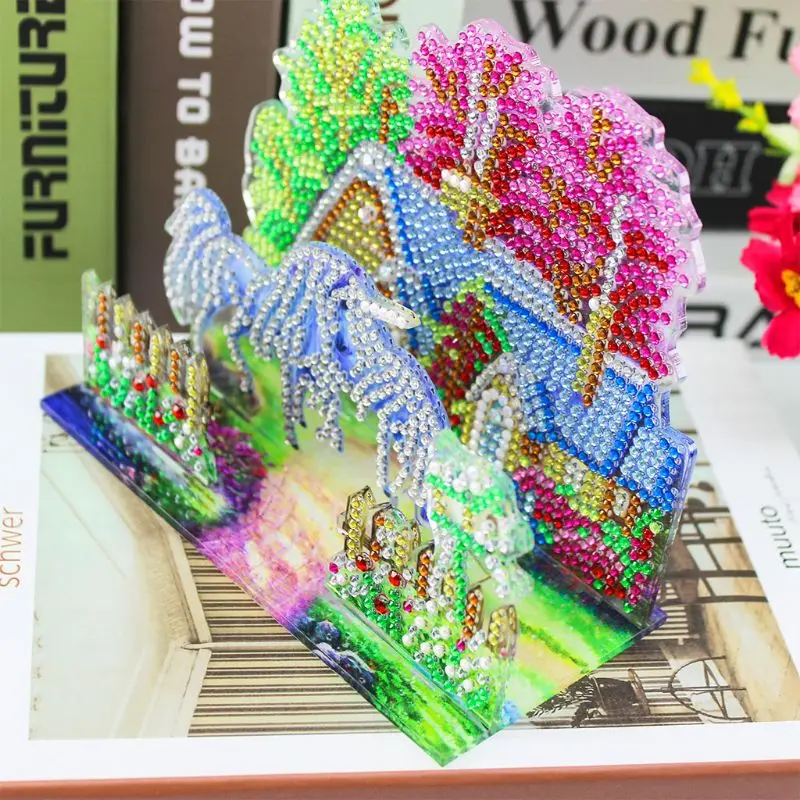 

house New 5D Diamond Painting Cross Stitch DIY Diamond Embroidery Round Beads
