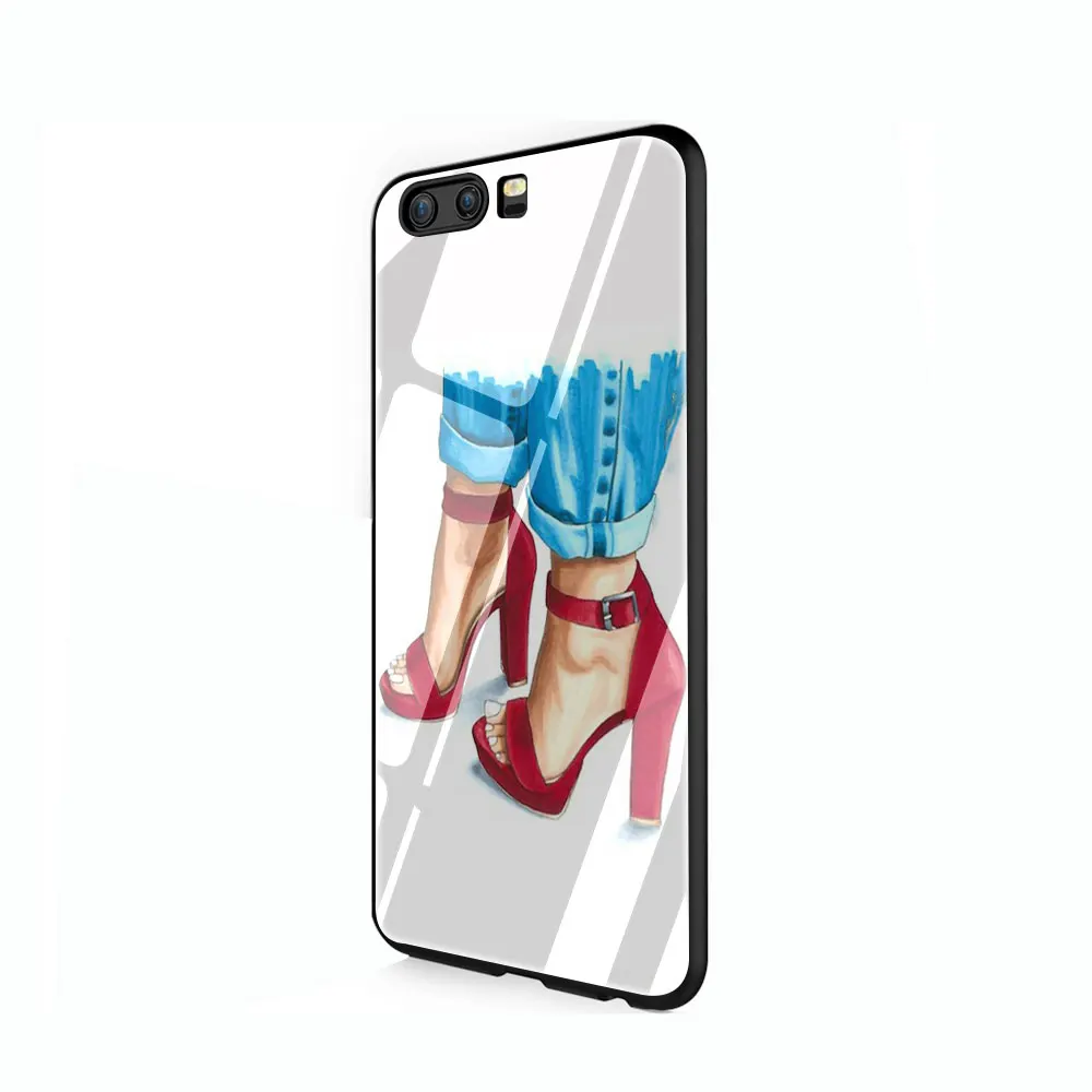 Чехол из закаленного стекла для Huawei P10 P20 30 Mate 20 Honor 9 10 Lite Pro 7A 8X P Smart Y6 Y9 | Мобильные