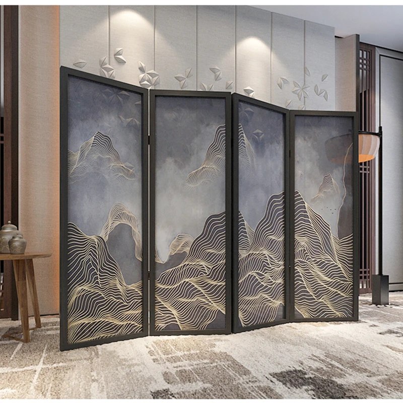 Перегородка для гостиной складные экраны модный и красивый деревянный