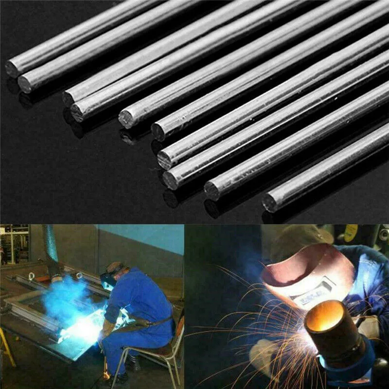 

10Pcs Aluminum Solution Welding Flux Cored Rods Repair Solder Wire Low Melt For Gas Welding Of Solder Powder And Argon Arc Weld