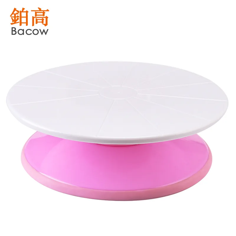 

1pcs Plastic rotary table plastic screen baking kit set of aluminum alloy home birthday cake rotating