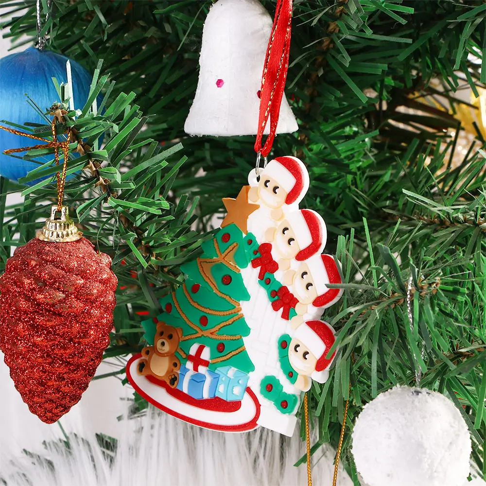 

Personalized Family Christmas Tree Ornament Creative Happy Family Present Gift Home Party Decor Accessories