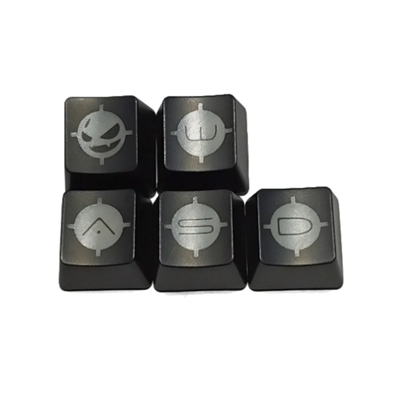

5Pcs ABS Mechanics Keyboard Keycap Small Devil keycaps ESC WASD Backlight KeyCap Y08B