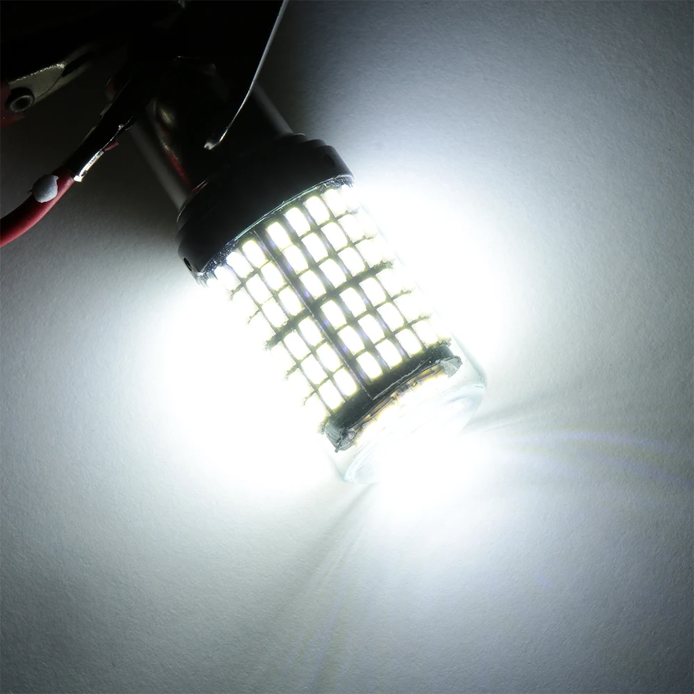 1156 BAU15S PY21W 12-24V 144SMD лампочка указателя поворота светодиодный Canbus без ошибок светодиодный свет автомобиля резервный тормоз лампы Авто запасные части