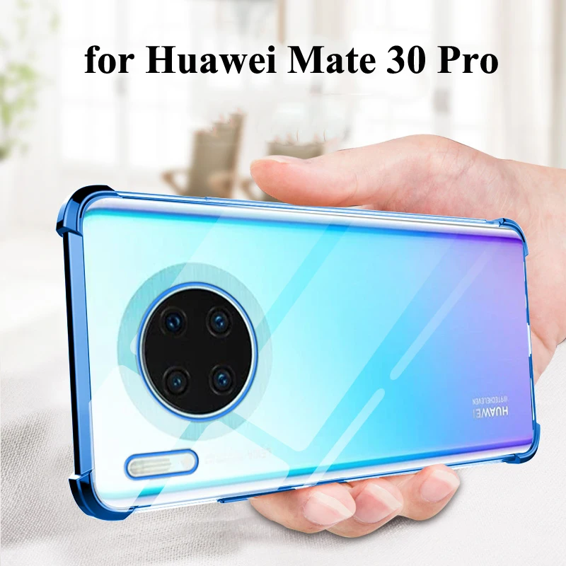 Mate 30 3D Laser elec-покрытие подушка безопасности Чехол для huawei mate 30 20 Pro Lite X чехол анти-шок прозрачный для huawei