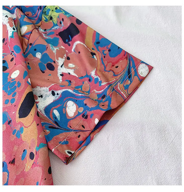 

Cheap wholesale new arrival 2020 men clothing Hot selling retro shirt casual graphic shirts personality harajuku Tops Ay1287