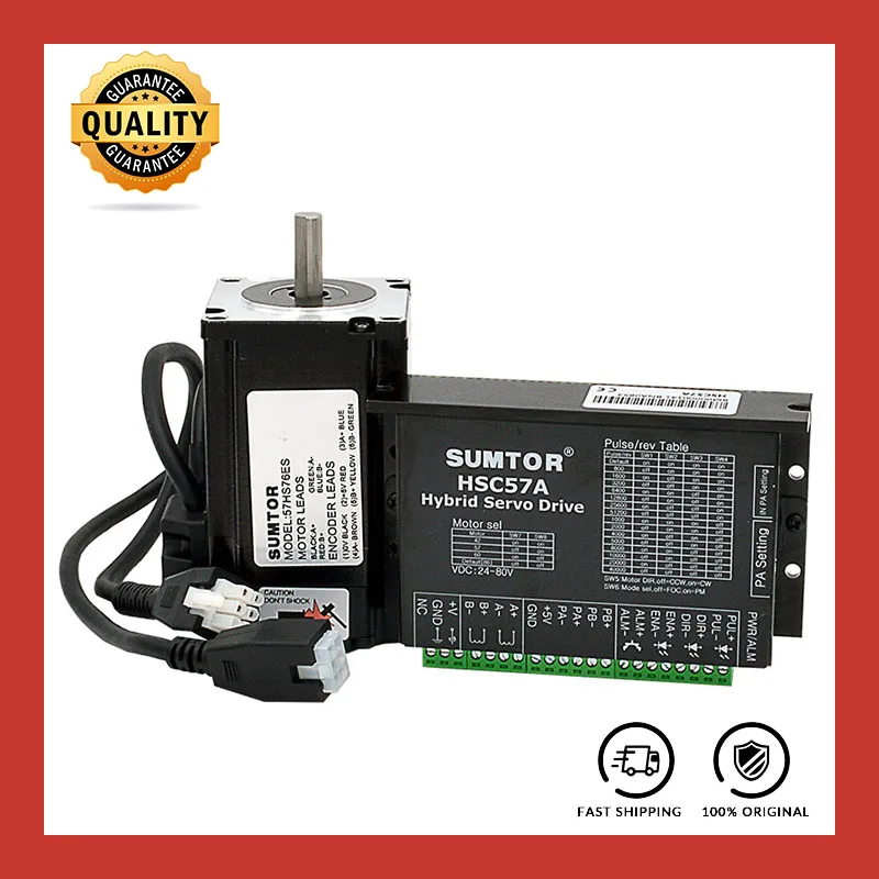 Motorista Hsc57a 2.0n. m do Motor Deslizante do Laço Fechado de Alta Velocidade do Jogo Cnc Nema23 Não Perca a Etapa Motor de passo