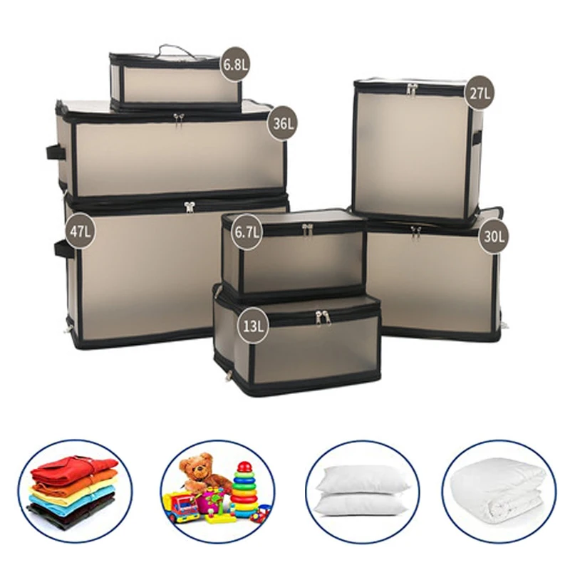 

Plastic Storage Box With Lid, New Foldable Clothes Storage Box, Large Capacity For Storage, Storage Of Clothes Toys Cosmetics