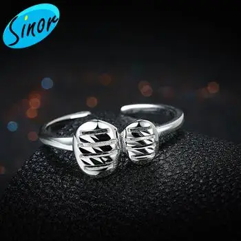 925 пробы с серебряным листом Открытое кольцо оптовая продажа напрямую фабрики