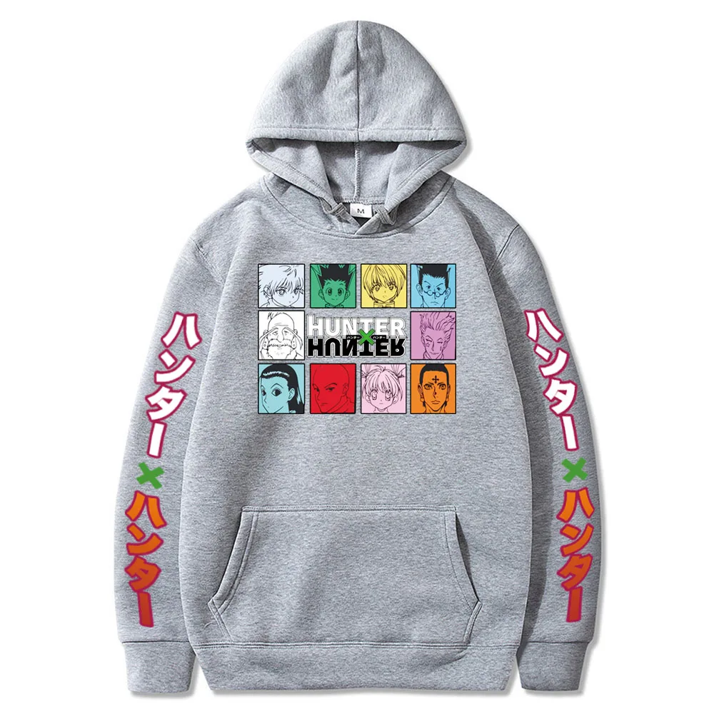 Мультяшные женские толстовки Hunter X мужские пуловеры свитшоты для мальчиков и
