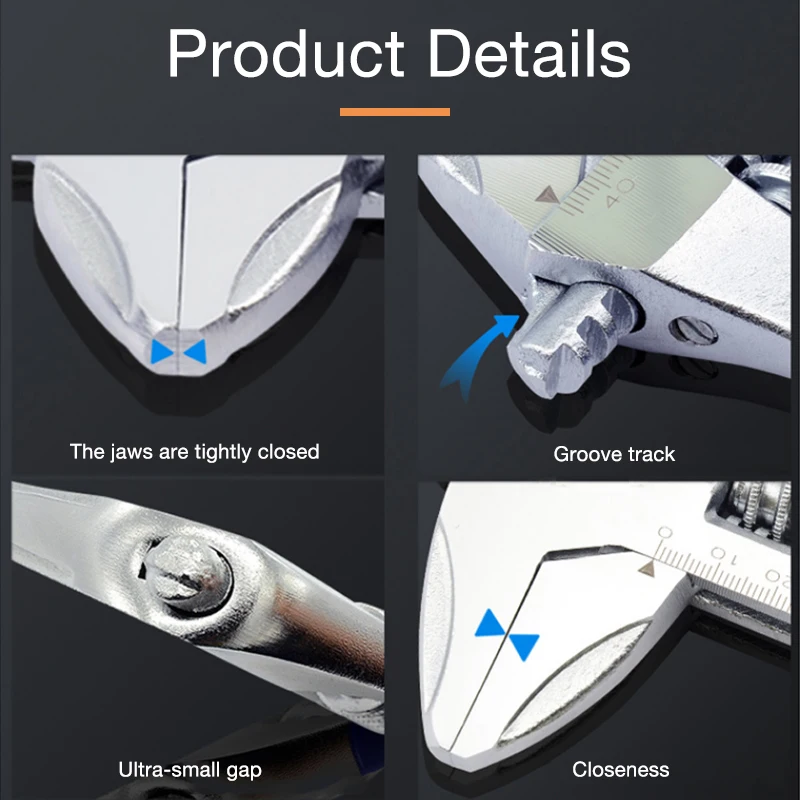 Регулируемый гаечный ключ с короткой ручкой универсальный разные инструменты 6