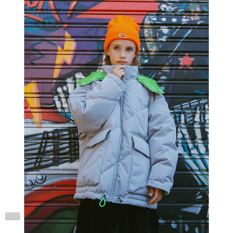 2019 Зимняя Детская уличная куртка пуховик Толстая ветрозащитная дышащая теплая