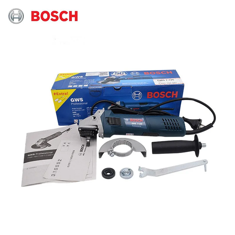 BOSCH GWS 7 100 720 Вт мощность угловая шлифовальная машина для резки полировальная с