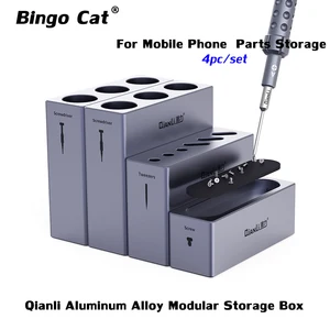 qianli icube aluminum alloy modular storage box for mobile phone repair tool tweezers screwdriver screw parts organizer holder free global shipping