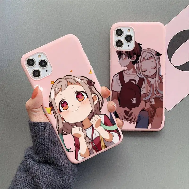 

Toilet bound Hanako kun Anime Phone Case Candy Color for iPhone 11 12 mini pro XS MAX 8 7 6 6S Plus X 5S SE 2020 XR Cover Shell