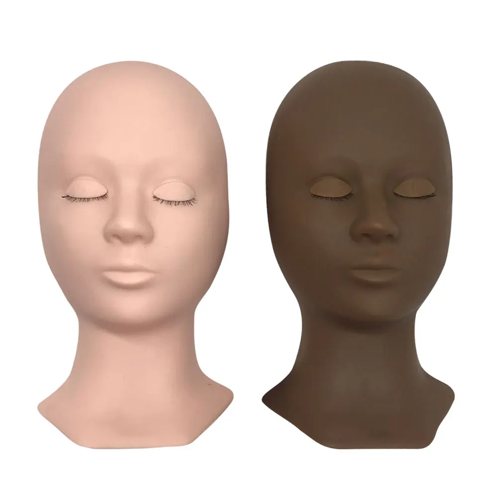 Манекен Gemerry модель головы + 3 пары тренировочных накладных глаз силиконовый