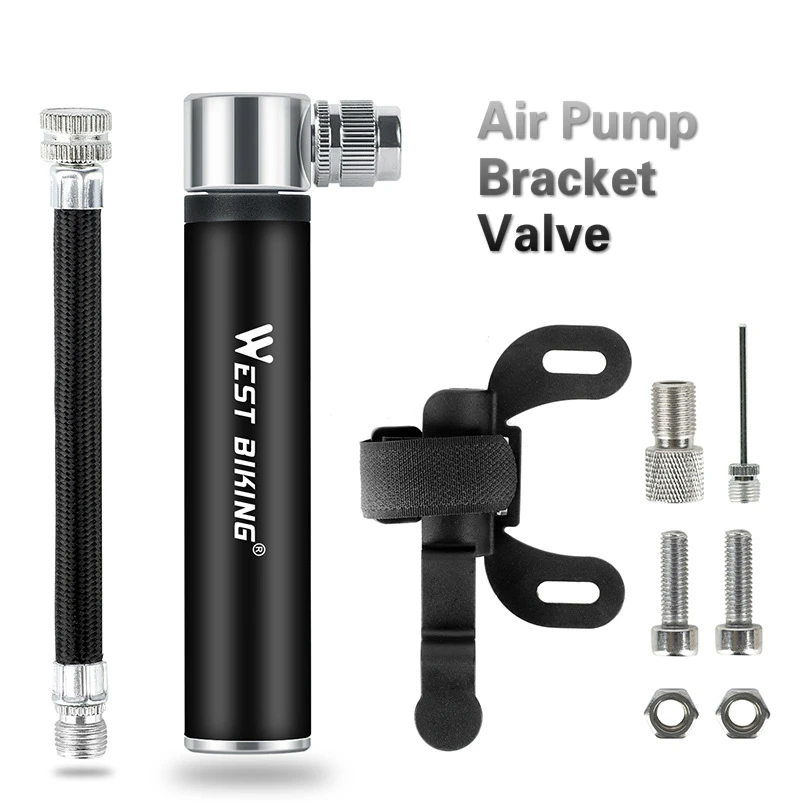 Велосипедный насос MTB алюминиевый ультралегкий портативный мини воздушный AV/FV