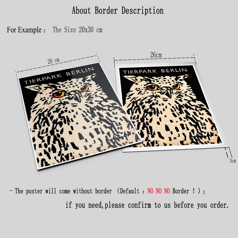 Животное сова винтажное настенное Искусство Холст постер живопись Зоопарк