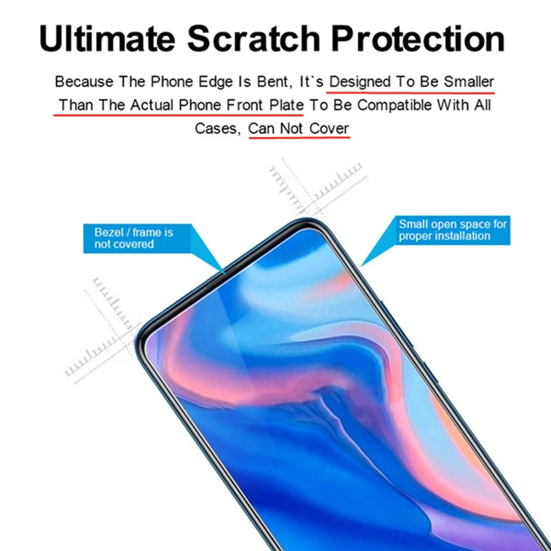 Закаленное стекло для Huawei Y9S 2 шт. Защитное экрана телефона P Smart Z Y9Prime 2019 Y9 S