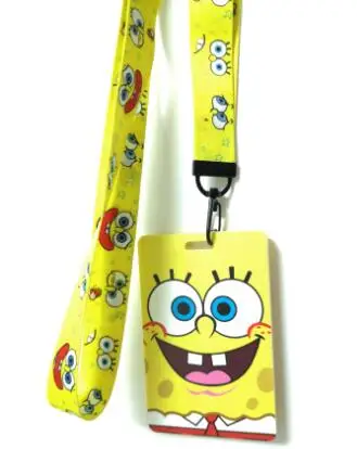 1 шт. мультяшный желтый Счастливый милый ПВХ Именной держатель для карт