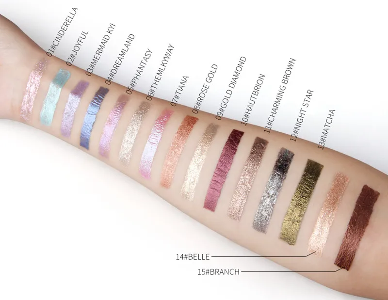 1 шт. жидкие блестящие тени для век| |