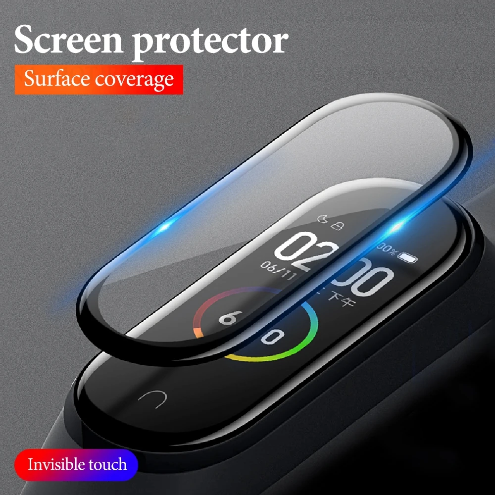 3D Hydrofilm Film For Mi Band 4 Screen Protective Glass Flim Xiaomi Smart Wristband Bracelet Soft | Мобильные телефоны и