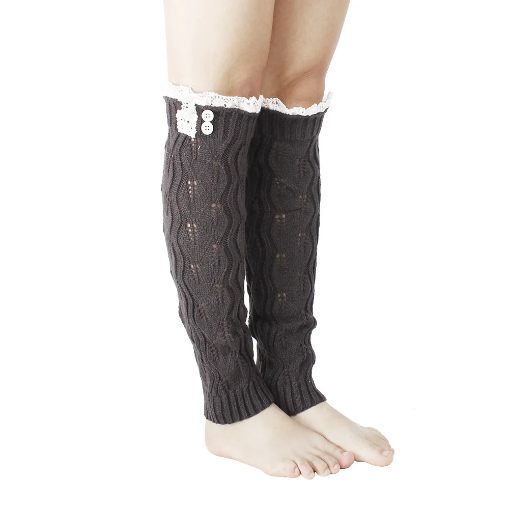 Boot stockings Winter Knit Crochet Knitted Leg Warmers womans fall leggings Knee High Socks leg covers Knee protectors