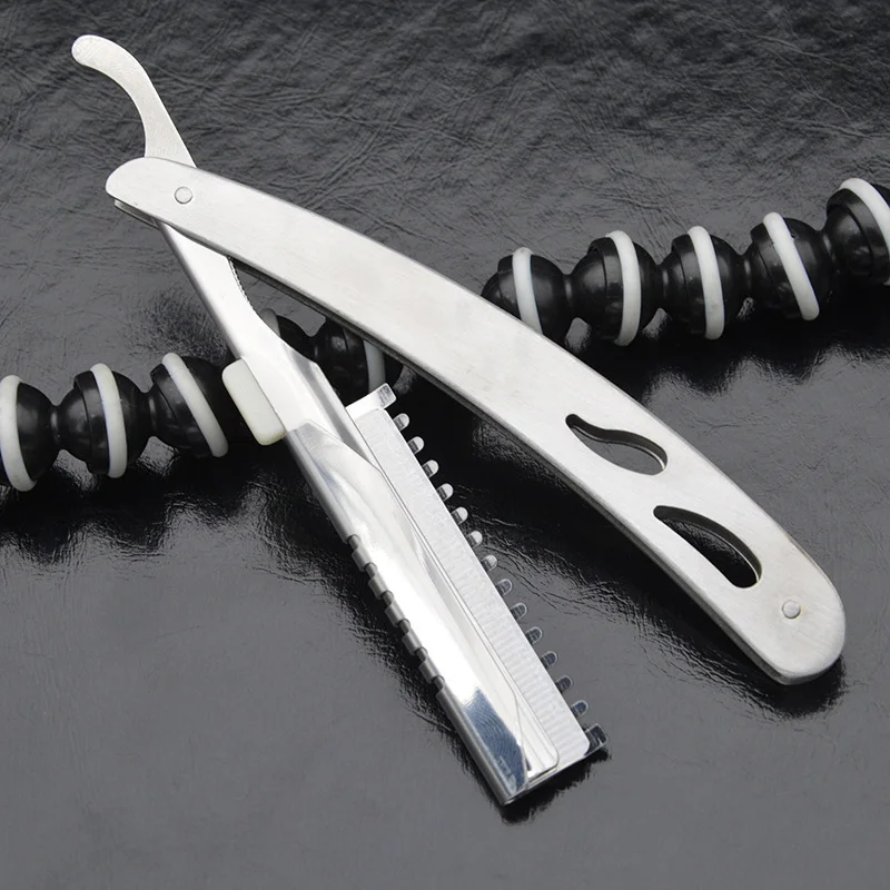 

Stainless Steel Barbers Shaving Mens Razor Professional Straight Cut Throat Razor THIN889