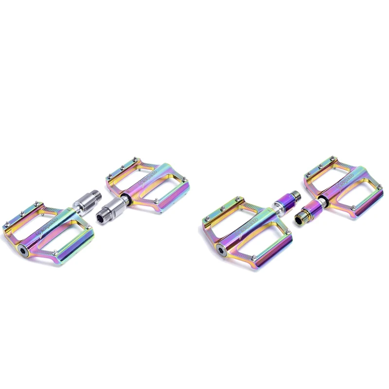 

SWTXO Bicycle Pedals Ultralight Aluminum Alloy Hollow Anti-Skid Bearing Mountain Bike Accessories MTB Foot Pedals