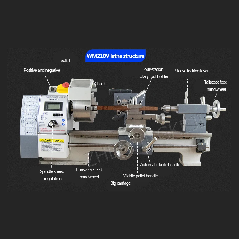 Home Bead Machine High Precision Ball Wood Woodworking Processing Handrail Multi-function Lathe | Инструменты
