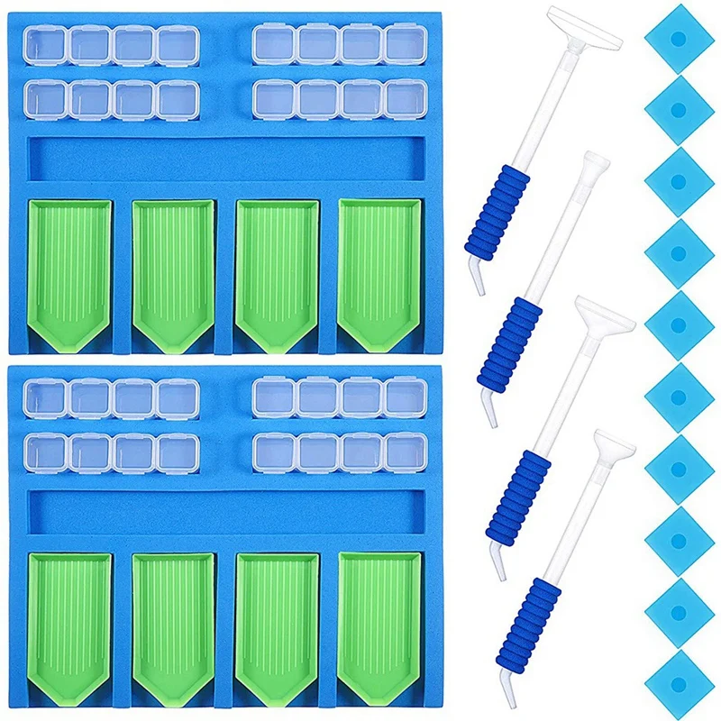 

Набор лотков для алмазной живописи, аксессуары для алмазной живописи, лоток для сверления, органайзер, многолодочный держатель для лотка, б...