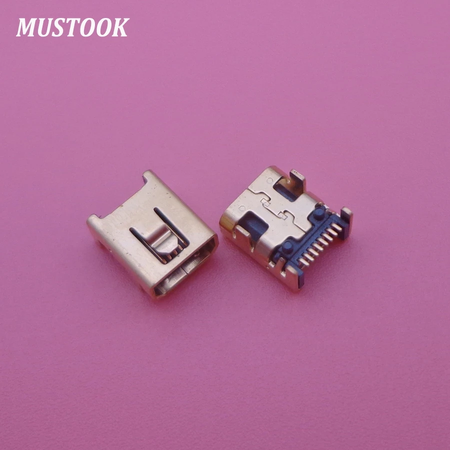 Golden Mini USB 8 Pin SMT SMD PCB Socket Connector for LG 8pin Type B 8-Pin Female | Mobile Phone Flex Cables