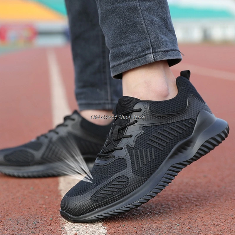 

Working Shoes For Men Safety Shoes Men's Boots Anti-Smashing Boots Steel Toe Cap Shoes Protective Boots For Men New Sneakers