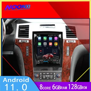 128g android11 5g qled touch screen car radio for cadillac escalade sls 2007 auto multimedia dvd player navigation gps headunit free global shipping