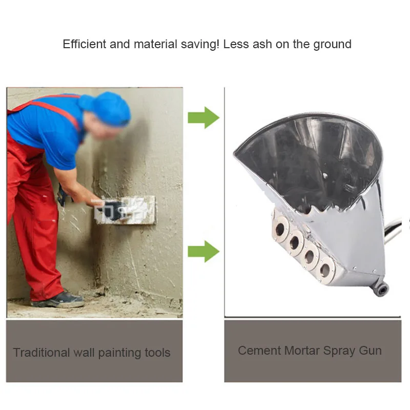 Настенный строительный пистолет емкость половник цементный зеркальный