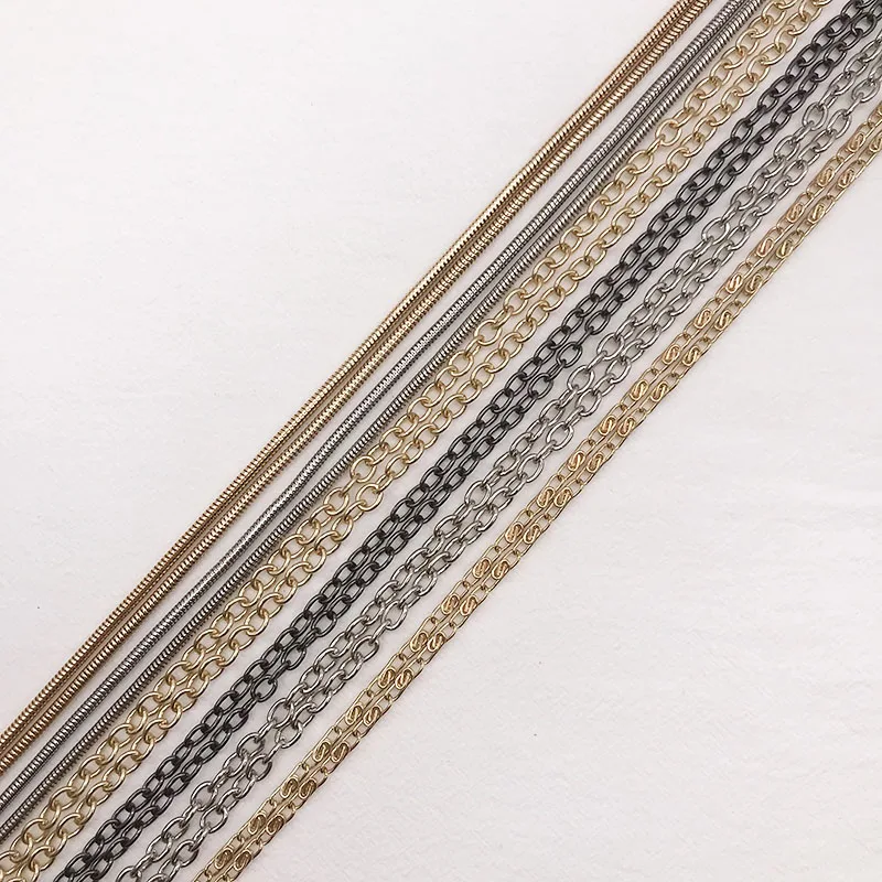 120 см аксессуары для сумок золотые серебряные ремни ремней цепи фурнитура