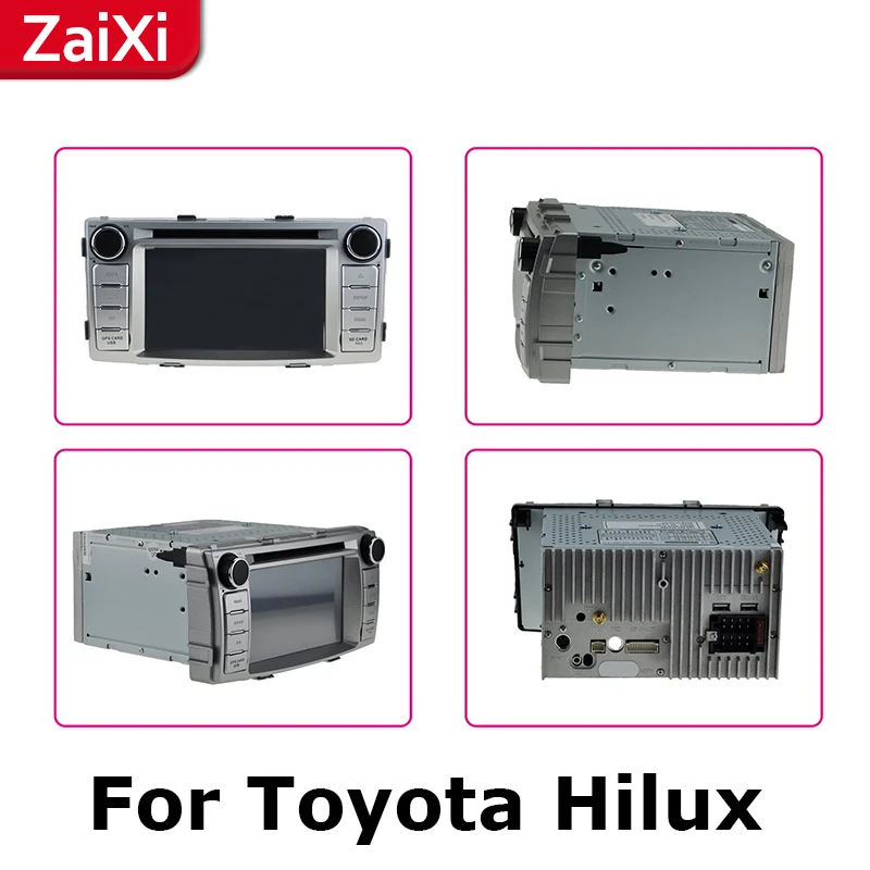 ZaiXi android автомобильный dvd gps мультимедийный плеер для Toyota Hilux 2004 ~ 2015 Навигатор