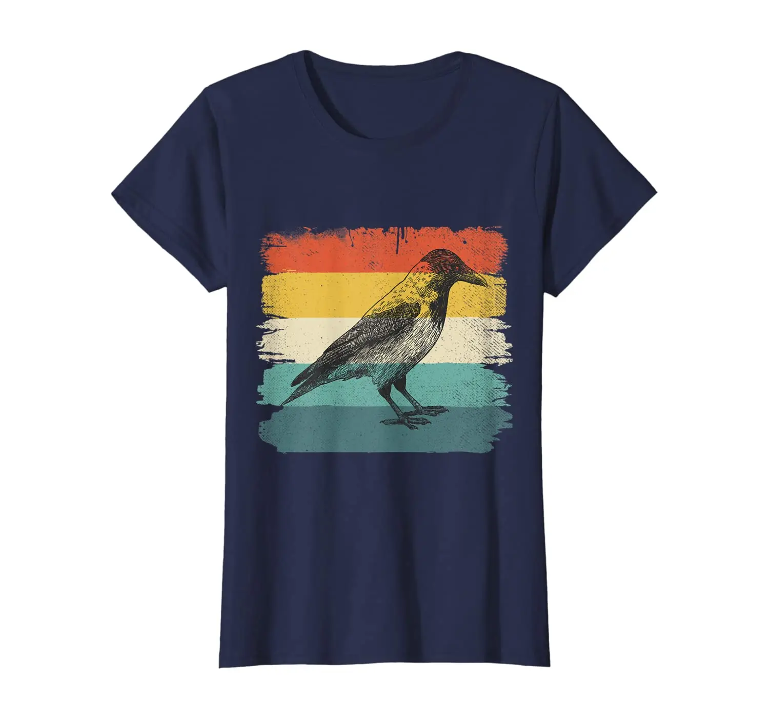 

Retro Crow Vintage Raven Bird Lover Gift Women T-Shirt New Arrivals Summer Cool Tee 2020 Breathable Cotton Short Sleeve T Shirt