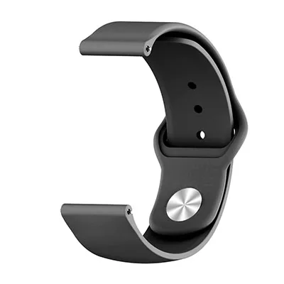 Силиконовый ремешок для correas Xiaomi Huami Amazfit Bip BIT Lite, Молодежные умные часы, сменный Браслет, ремешок для часов - Цвет: Black