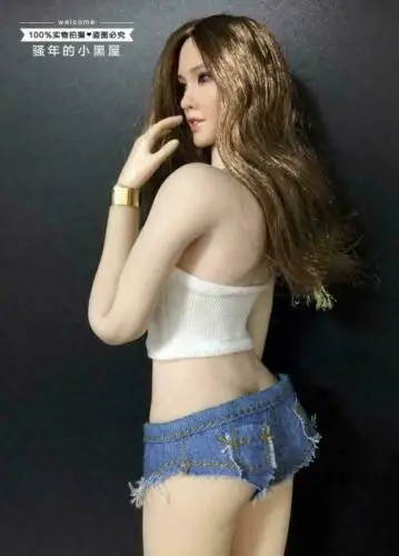 

1/6 Sexy Female Sling Wrapped Chest Hot Pants Suit Fit 12'' PH TBL female Action Figure body